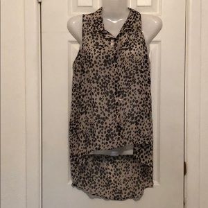 Cheetah print blouse